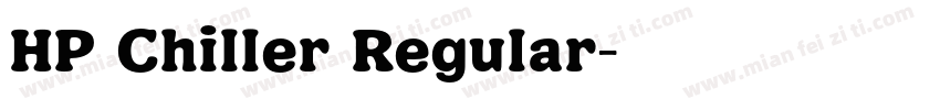HP Chiller Regular字体转换
